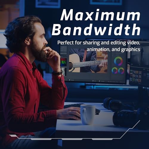 OWC Thunderbolt 4 10G Ethernet Adapter | Thunderbolt 4 (40Gb/s) - Over 900MB/s - 10GBase-T (RJ45) - 10G/5G/2.5G/1G/100Mbps Auto Negotiation - Mac/Windows/Linux