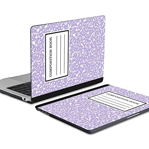 MEEgoodo Case for M5/M4/M3/M2 MacBook Air 15 inch Case 2026 2025 2024 2023, Laptop Shell Fit Model (A3448/A3241/A3114/A2941) for MacBook Air 15.3-inch, Composition Book Purple - color: Composition Book Purple