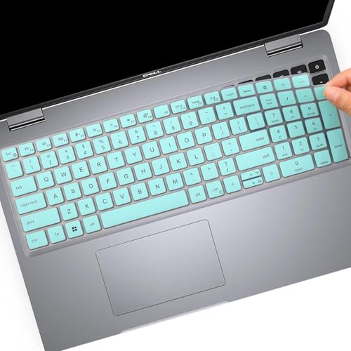 Keyboard Cover for Dell Latitude 5550 5540 5530 5531 5520 5521, Precision 3590 3591 3580 3581 3560 3570 3561 3571 15.6" Laptop, Dell Latitude 5520 5530 5540 Keyboard Skin Protector-Hotblue - color: Hotblue