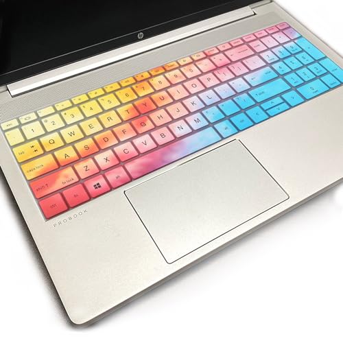 i-Tensodo Keyboard Cover for HP ProBook 15.6 inch Laptop,15.6 inch HP ProBook 450 G8 G9 G10/ 455 G8 G9 G10/ 650 G8/HP Zbook Power G8 G9 Keyboard Skin(NOT fit HP ProBook 450/455/650 G6 G7)-Dazzling - color: Dazzling