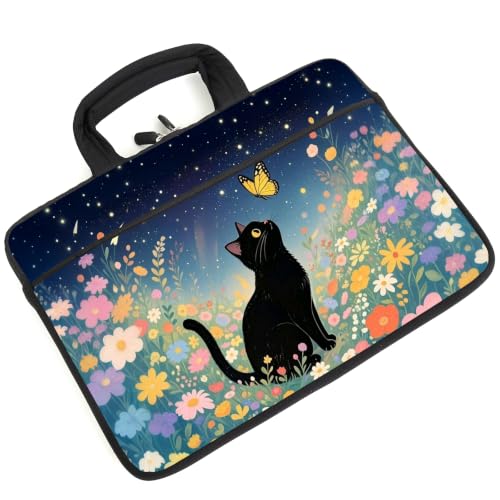 AMARY 12"/13.3 inches Laptop sleeve Chromebook Case PC Messenger Bag Tablet Case with Handle Accessory Pocket (AMR13-09) - color: Amr13-09