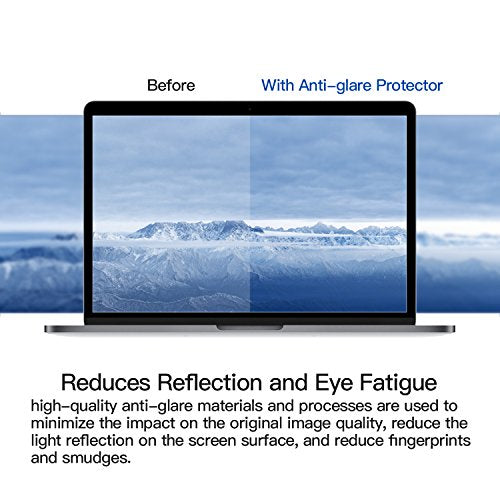 [2 Pack] Anti Glare Laptop Screen Protector Compatible with 2016-2022 MacBook Pro 13" Model A1706 A1708 A1989 A2159 A2289 A2251 A2338(M1) M2 Chip, Anti Scratch & Fingerprint-proof Screen Protector - size: for MacBook Pro 13 Inch (2016-2022)