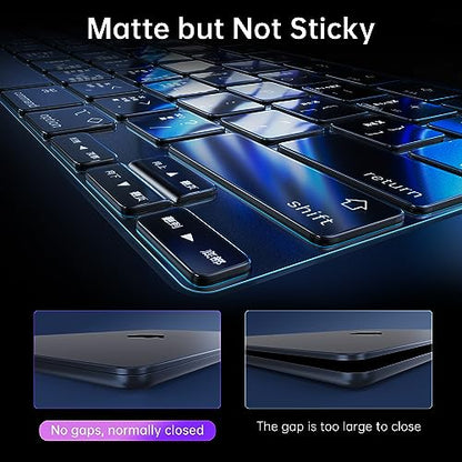 Soonjet for MacBook Air 15 inch Case, M5 M4 M3 M2 2026-2023 Keyboard Cover | Invisible Armor, Clear Matte, Anti Crack & Fingerprint & Scratch, Ultra Thin & Light, Protective Hard Shell, Close Seamlessly - color: Frost Clear