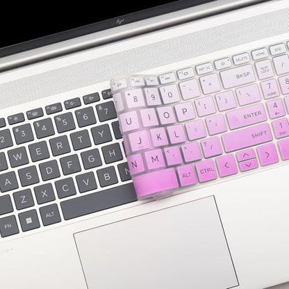 Keyboard Cover for New HP 15.6 Laptop 15-fc 15-fd Series 15z-fc000 15t-fd000/fd100 15-fd0023dx 15-fd0005dx 15-fd0883nr 15-fd0083wm 15-fd0127dx 15-fd0182wm 15-fd0123dx 15-fd1055cl 15-fd0081wm fd0099nr - color: OmbrePurple