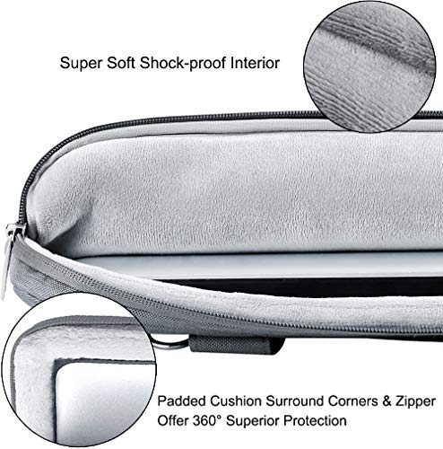 Voova Laptop Bag 17 17.3 Inch, 360° Protective Laptop Case Sleeve with Shoulder Strap Compatible with 17-18 Inch Lenovo Asus Acer Dell Hp, Waterproof Computer Bag Slim Briefcase for Men Women, Grey - color: Grey, size: 17-17.3 inch