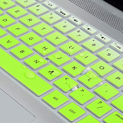 Keyboard Cover for HP Laptop 15.6 15-dw 15-dy 15-da/db 15-ef 15-bs/bw 15t 15z 15t-dy200 15-dy5033dx dy5073dx dy2073dx 15-dw4047nr dw3033dx dw3013dx 15-ef2033dx ef1023dx/HP 17-by/bs/ca 17.3 Skin, Green - color: Ombre Green
