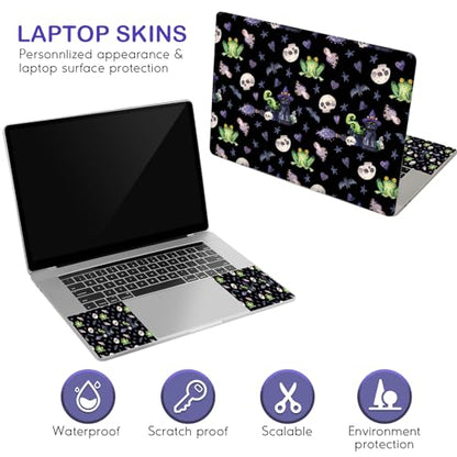 DINKY 15.6 inches Laptop Skin Sticker Netbook Universal Reusable Protector Cover Decal Fits 13 13.3 14 15 15.4 15.6 inch Laptop Protector Notebook (Skeleton Frog) - color: Skeleton Frog