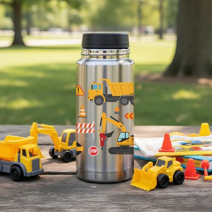 Construction Vehicle UV DTF Cup Wraps, 10 Sheets Transfer Sticker | Waterproof UV DTF Stickers, Custom Vinyl Decals for 16oz Coffee Cups Tumblers Bottles Mugs, DIY Gifts & Crafts - style: Construction Vehicles