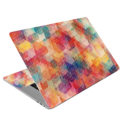 Laptop Notebook Skin Sticker Cover Decal Fits 12 13 13.3 14 15 15.4 15.6 inch Laptop Protector Notebook PC | Easy to Apply, Remove and Change Styles (Colorful Grid) - color: Colorful Grid