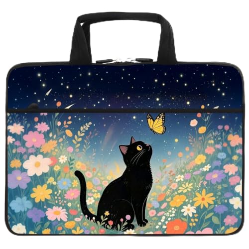AMARY 12"/13.3 inches Laptop sleeve Chromebook Case PC Messenger Bag Tablet Case with Handle Accessory Pocket (AMR13-09) - color: Amr13-09