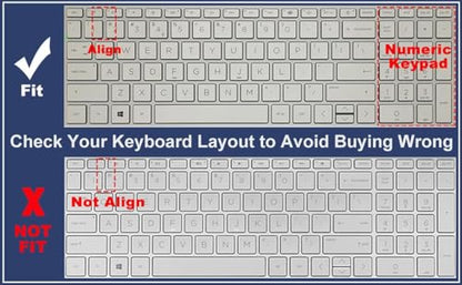Large Print Keyboard Cover for 2026 2025 2024 HP 15.6 Laptop 15-fc 15-fd Series/HP Pavilion 15t 15z 15-eg 15t-eg 15-er 15-eh 15z-eh Series HP 15.6 inch Laptop Keyboard Protector Cover Skin