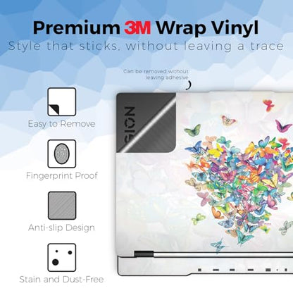 Laptop Skin Compatible with Lenovo Legion 5 Gaming Laptop (15IRX9) 2024 - Wildheart - Premium 3M Vinyl Protective Wrap Decal Cover - Easy to Apply | Crafted in the USA - color: Wildheart, size: Legion 5 Gaming (15IRX9) 2024 Top Skin Only, style: Matte Fin