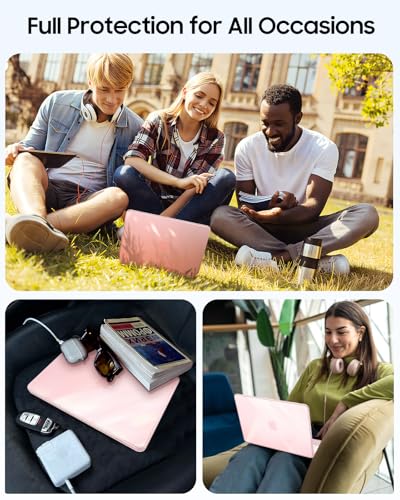 Fintie Case for MacBook Neo 13 Inch with Keyboard Skin & Screen Protector | 2026 A3404, Snap-On Design, Slim Fit, Hard Shell Cover, Crystal Blush - color: Crystal Blush
