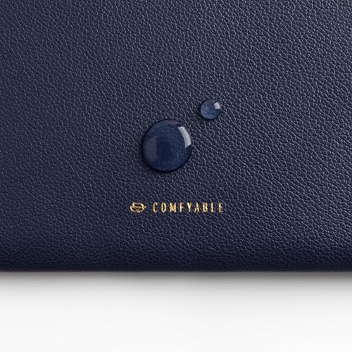 Comfyable Slim Protective Laptop Sleeve Compatible with 13/14 Inch MacBook Air & MacBook Pro M5/M4/M3/M2 Pro/Max 2026, Mac Travel Case, Laptop Pouch, Slim PU Leather Cover, Blue - color: Blue, size: For 13.3"-14" Mac Pro / Mac Air