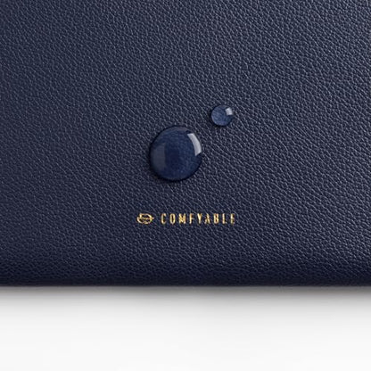 Comfyable Slim Protective Laptop Sleeve Compatible with 13/14 Inch MacBook Air & MacBook Pro M5/M4/M3/M2 Pro/Max 2026, Mac Travel Case, Laptop Pouch, Slim PU Leather Cover, Blue - color: Blue, size: For 13.3"-14" Mac Pro / Mac Air