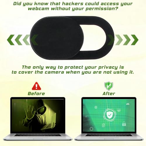 Giantree 30Pcs Camera Cover, Webcam Cover, Camera Privacy Covers Slide, Phone Laptop Cameras Covering Slide, Webcam Covers for Protect Your Privacy Security Fits Most Laptop, Desktop, Smartphone