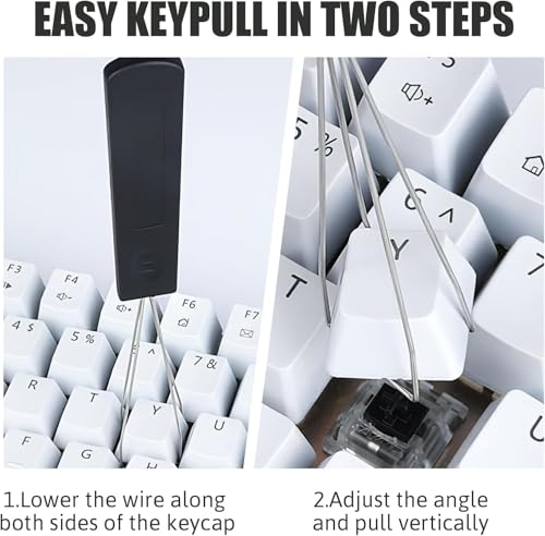 8 Piece Keyboard Keycap Remover, Switch Puller Set with Precision Tweezers and Cleaning Brushes, Keyboard Cleaning Kit Tool for Mechanical, Maintenance Kit for Deep Cleaning and Easy Component Removal