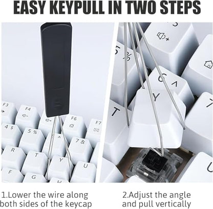 8 Piece Keyboard Keycap Remover, Switch Puller Set with Precision Tweezers and Cleaning Brushes, Keyboard Cleaning Kit Tool for Mechanical, Maintenance Kit for Deep Cleaning and Easy Component Removal