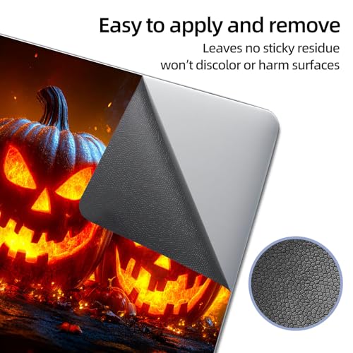Universal Laptop Skin Sticker Decal, 12"-15.6" Aesthetic Vinyl Wrap, Glowing Jack-o-Lanterns Waterproof Notebook Cover Art Protector for MacBook HP Dell Lenovo, Fits 13" 14" 15" 15.6" - color: Glowing Jack-o-lanterns
