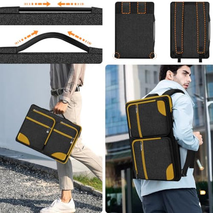 360 Protective Laptop Case 15" 15.6" 16" Sleeve, Water-Resistant Handbag with Straps Compatible with 16" MacBook Neo, MacBook Pro Air 16"/15", XPS 16" and Most 15" 15.6" 16" Notebooks,B01YL02 - color: B01yl02, size: 15"-16"