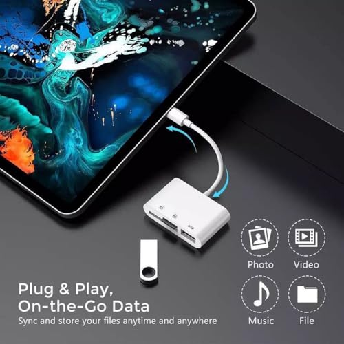 Chenyang 3 in 1 USB C to USB 2.0 TF Micro SD SDXC SDHC Card Reader Adapter 480Mbps Compatible with Laptop Tablet Phone - style: SD/TF 3-in-1
