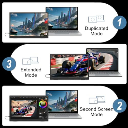 IBW 4K Portable Monitor 15.6" 3240x2160 UHD USB-C HDMI Laptop Monitor, 100% Adobe RGB IPS Computer Gaming Display HDR Travel Monitor w/Speakers & Kickstand for Laptop Xbox PS5 Switch PC Phone