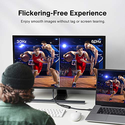 IVANKY Active DisplayPort to HDMI Adapter 4K@60Hz,Unidirectional DP to HDMI | DP 1.2 to HDMI 2.0, Male to Female, 4K@60Hz, HDCP 2.2 3D Video Converter Supports Desktop, AMD/NVIDIA, Monitor, TV, Projector - size: 4K