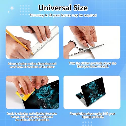 Universal Laptop Skin Sticker Decal for 11.6”12" 13" 13.3" 14" 15" 15.4" 15.6" Reusable Waterproof Scratch-Scratch Resistant Protective Vinyl Laptop Notebook Skin Stickers - American Flag Deer - color: American Flag Deer