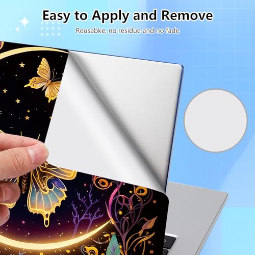 Universal Laptop Skin Sticker Decal for 11.6”12" 13" 13.3" 14" 15" 15.4" 15.6" Reusable Waterproof Scratch-Scratch Resistant Protective Vinyl Laptop Notebook Skin Stickers - Flowers Plants Butterflies - color: Flowers Plants Butterflies