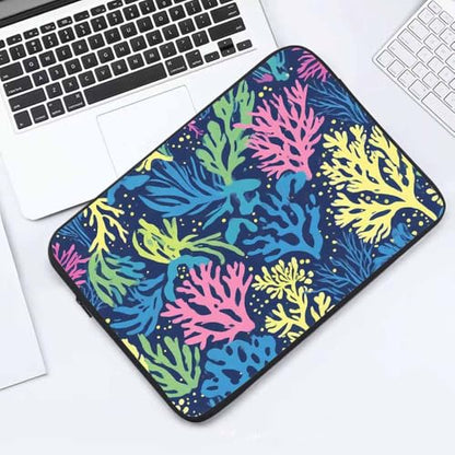 Laptop Sleeve Bag 15.4 15.6 Inch,Underwater Seaweed Colorful Protective Polyester Computer Cases Laptop Cover Briefcase Bag Tablet Travel Cover - color: LPS-018