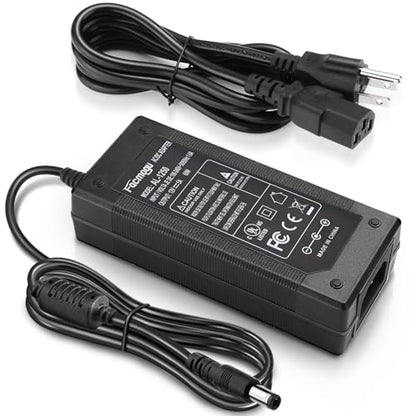 Facmogu 3 Prong 12V 5A 60W AC to DC Power Supply Adapter with 9.84ft / 3m Long Cable, 5.5x2.1mm & 2.5mm Plug, AC 100-240V to DC 12V Switching Transformer Converter for LED Strip LCD Screen - size: 12V 5A (3 Prong Plug)