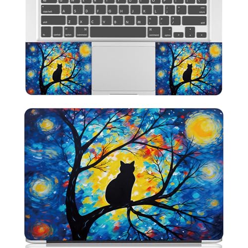 Universal Laptop Skin Sticker Decal for 11.6”12" 13" 13.3" 14" 15" 15.4" 15.6" Reusable Waterproof Scratch-Scratch Resistant Protective Vinyl Laptop Notebook Skin Stickers - Cat in The Tree - color: Cat in the Tree