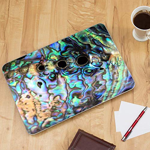 Custom Fit Made to Order Laptop Notebook Skin Vinyl Sticker Cover Decal Fits 13.3" 14" 15.6" 16" HP Lenovo Apple Mac Dell Compaq Acer | Abalone Swirl Shell Design Blue - color: Style 4