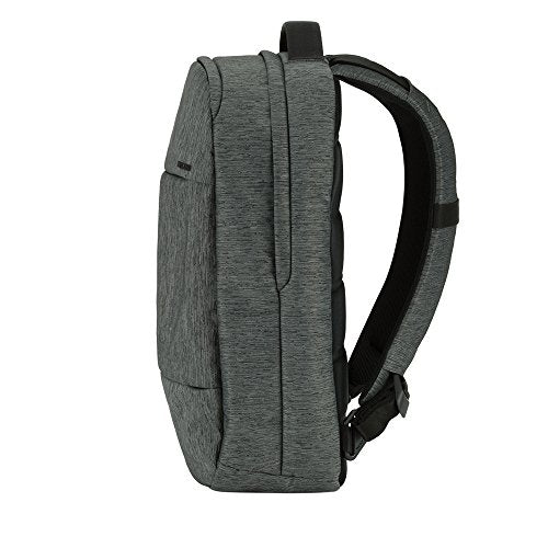 Incase Compact City Backpack – 18L Everyday Travel Tech Backpack and Laptop Bag for Work or School – Three Pockets, 16” Padded Laptop Sleeve, Quick Access Pocket – Heather Black - color: Heather Black
