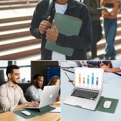 HoYiXi 15.6" Laptop Sleeve-Compatible with MacBook Pro 16/15.4'' MacBook Pro 15, Mac Air 15 - Waterproof Soft 15 16 inch pc case for HP, Dell, 15 inch Laptop Sleeve case,Green - color: green, size: 15.6'' /15-16 Inch Laptop Sleeve