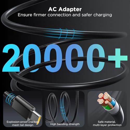 65W USB C Power Adapter，Type C Power PD Wall Fast Charger Compatible with Huawei Matebook,MacBook Pro/Air,Lenovo Chromebook,Dell XPS,HP Spectre,Acer Chromebook and Any Laptops or Smart Phones