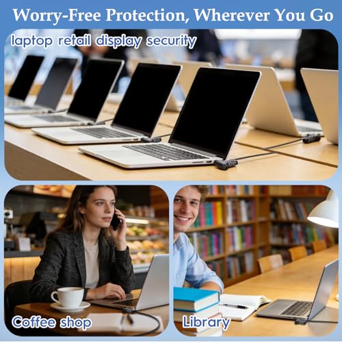 Combination Laptop Lock Anti-Theft Heavy Duty Laptop Locking Cable for Students and Business Professionals