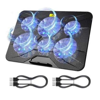AICHESON 003 Blue Laptop Cooling Pad and 2 USB A to A Cables Set