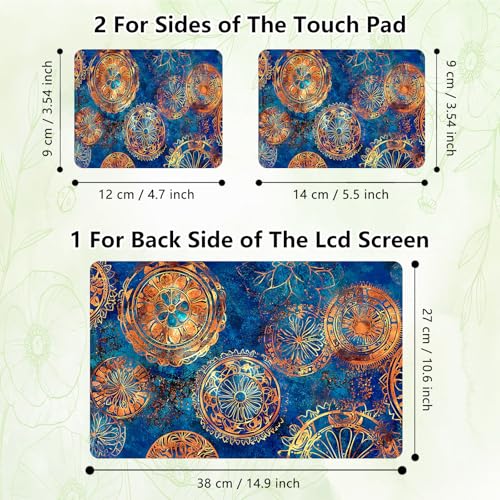 Laptop Skin Sticker Decal, Universal Reusable Vinyl Laptop Cover for 12" 13" 13.3" 14" 15" 15.4" 15.6" Notebook PC, Reusable Waterproof Scratch-Resistant with 2 Wrist Pads,Art Mandragora - color: Art Mandragora