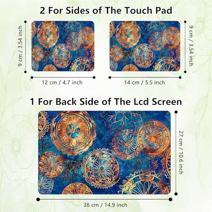 Laptop Skin Sticker Decal, Universal Reusable Vinyl Laptop Cover for 12" 13" 13.3" 14" 15" 15.4" 15.6" Notebook PC, Reusable Waterproof Scratch-Resistant with 2 Wrist Pads,Art Mandragora - color: Art Mandragora
