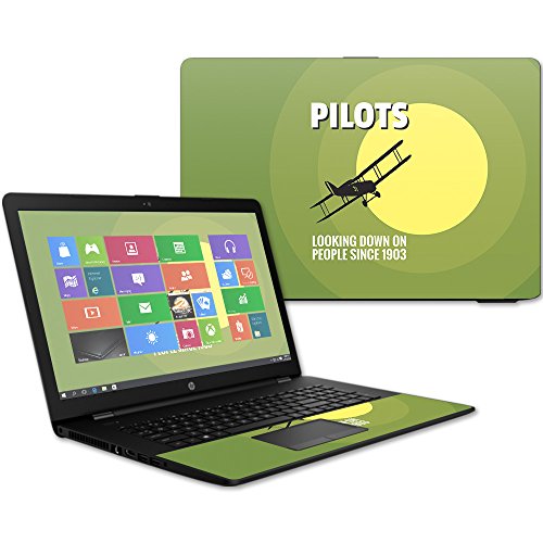 MightySkins Skin Compatible with HP 17t Laptop 17.3" (2017) - Pilots | Protective, Durable, and Unique Vinyl Decal wrap Cover | Easy to Apply, Remove, and Change Styles | Made in The USA