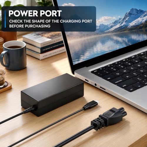 Universal PD 65W USB C Laptop Charger for HP - Pavilion Envy Spectre, Type C Power Adapter for Dell Lenovo Acer ASUS Suited to I nspiron ThinkPad VivoBook Aspire Latitude IdeaPad Chromebook Phone
