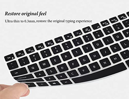 Keyboard Cover Skin for 14" Dell Latitude 7000 7410 7420 7430 7440 5440 5420 5430 5431, Dell Latitude 7520/Latitude 9000 9510 9520 9420 9430,Dell Latitude 14" Notebook Protector-Black - color: Black