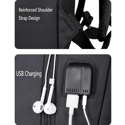 Business Trave Laptop Backpack Lightweight Anti-Theft Backpack with USB Charging Port Waterproof Computer Bag Casual Daypack - color: Green