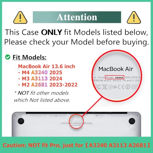 DTangLsm for MacBook Air 13 inch Case M5 2026 2025-2022 M4 M3 M2 A3449 A3240 A3113 A2681 Mac Book Air 13.6 Case, Beachy Plastic Hard Cover for 13 inch MacBook Air Case and Keyboard Cover, Sunset Beach - color: Sunset Beach