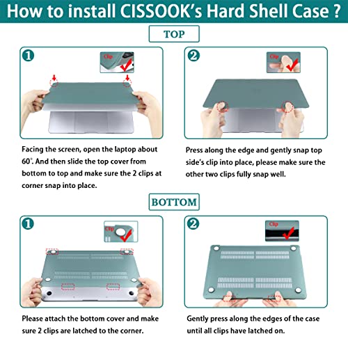 CISSOOK Compatible with MacBook Air 13 inch Case M2 M3 M4 M5 | A3449 A3240 A3113 A2681, 5in1 Set Hard Shell Case Keyboard Cover for MacBook Air 13.6 inch 2022 - 2026,Creative Bulb - color: Air13.6inch-Creative Bulb