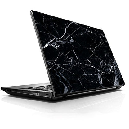 15 15.6 inch Laptop Notebook Skin Vinyl Sticker Cover Decal Fits 13.3" 14" 15.6" 16" HP Lenovo Apple Mac Dell Compaq Asus Acer / Black Marble Granite White