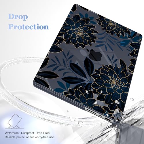 May Chen for 2026 MacBook Pro 14-inch M5 M4 M3 M2 M1 Pro/Max Chip, Release 2026 2025-2021, Model A3427 A3426 A3434 A3112 A3401 A3185, Plastic Hard Shell with Keyboard Cover, Luxury Dahlia - color: Luxury Dahlia
