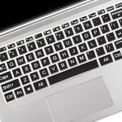 Bold Keyboard Cover for HP Laptop 14" 14-dq 14-cf/fq 14t-dq300/dq200 14-dq0052dx 14-dq5043cl 14-dq2078wm 14-dq0055dx 14-dq0002dx 14-dq1040wm 14-dq0057nr 14-dq2053cl dq1059wm dq1035cl dq0011dx - color: BK