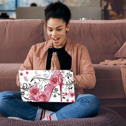 SUPERDANT Laptop Skin Sticker Decals Universal Notebook Vinyl Skin Cover - style: Pink High Heels